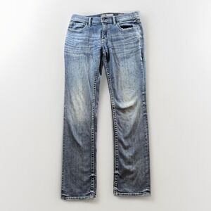 BKE Carter Jeans Mens 32x33 Blue Straight Leg Medium Wash Denim Cowboy Faded